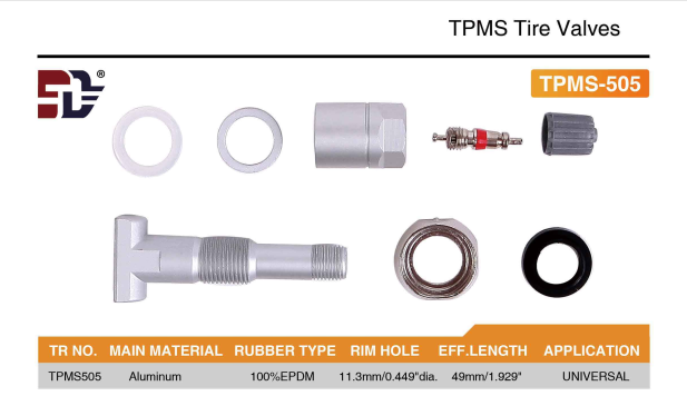 TPMS aluminum tire valve TPMS505